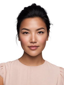 Demure Woman Portrait Vinyl Car Decal Sticker – Waterproof & UV-Resistant 