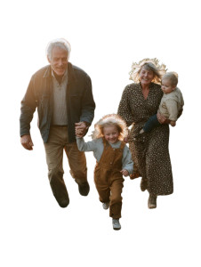 Multigenerational Family Walk Vinyl Car Decal Sticker – Waterproof & UV-Resistant 