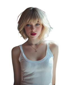 Blonde Woman Portrait V36 Vinyl Car Decal Sticker – Waterproof & UV-Resistant  Blonde Woman Portrait V36 Vinyl Car Decal Sticker – Waterproof & UV-Resistant