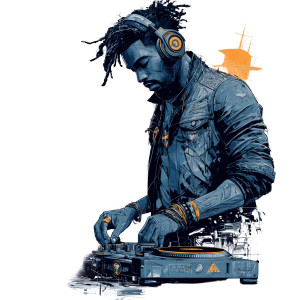 Dj Night Scene Vinyl Car Decal Sticker – Waterproof & UV-Resistant 