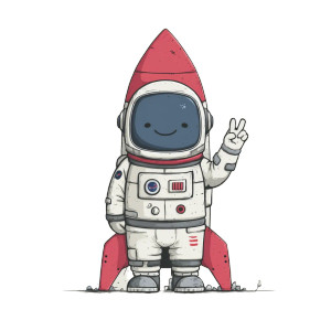 Astronaut Peace Sign Vinyl Car Decal Sticker – Waterproof & UV-Resistant Astronaut Peace Sign Vinyl Car Decal Sticker – Waterproof & UV-Resistant