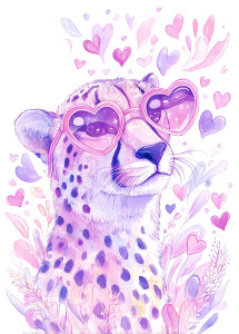 Hip Hop Cheetah Vinyl Car Decal Sticker – Waterproof & UV-Resistant 