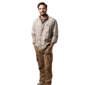 Friendly Carpenter Portrait Vinyl Car Decal Sticker – Waterproof & UV-Resistant 