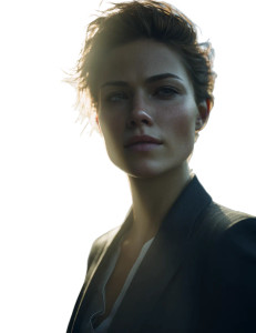 Futuristic Prosecutor Portrait Vinyl Car Decal Sticker – Waterproof & UV-Resistant 