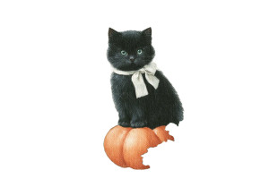 Halloween Cat Scene Vinyl Car Decal Sticker – Waterproof & UV-Resistant 