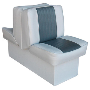 WISE Seating Boat Seat | Deluxe Lounge High Back Seat | Adjustable Non-Foldable | Gray And Charcoal Marine Grade Vinyl WISE Seating Boat Seat | Deluxe Lounge High Back Seat | Adjustable Non-Foldable | Gray And Charcoal Marine Grade Vinyl
