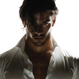 Handsome Model Portrait Vinyl Car Decal Sticker – Waterproof & UV-Resistant 