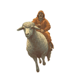 Convict On Lamb Vinyl Car Decal Sticker – Waterproof & UV-Resistant 
