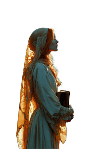 Veiled Moonlit Maiden Vinyl Car Decal Sticker – Waterproof & UV-Resistant  Veiled Moonlit Maiden Vinyl Car Decal Sticker – Waterproof & UV-Resistant