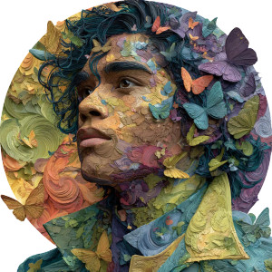 Butterfly Man Vinyl Car Decal Sticker – Waterproof & UV-Resistant 