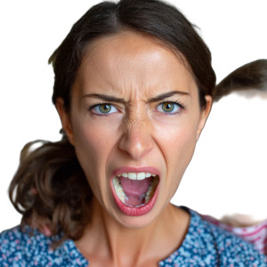 Angry Mother Vinyl Car Decal Sticker – Waterproof & UV-Resistant 