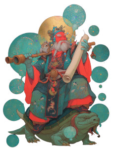 Ancient Chinese Deity V2 Vinyl Car Decal Sticker – Waterproof & UV-Resistant Ancient Chinese Deity V2 Vinyl Car Decal Sticker – Waterproof & UV-Resistant
