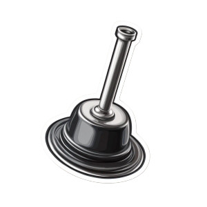 Plumber'S Plunger Vinyl Car Decal Sticker – Waterproof & UV-Resistant Plumber'S Plunger Vinyl Car Decal Sticker – Waterproof & UV-Resistant