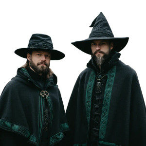 Male Witch Couple Vinyl Car Decal Sticker – Waterproof & UV-Resistant 
