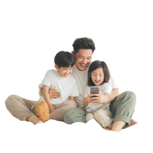 Happy Family Moment V31 Vinyl Car Decal Sticker – Waterproof & UV-Resistant 