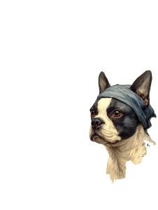 Fantasy City Terrier Vinyl Car Decal Sticker – Waterproof & UV-Resistant 