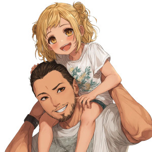 Father And Daughter V27 Vinyl Car Decal Sticker – Waterproof & UV-Resistant 