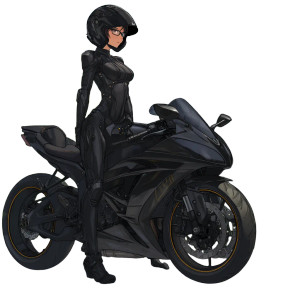 Anime Biker Girl V7 Vinyl Car Decal Sticker – Waterproof & UV-Resistant Anime Biker Girl V7 Vinyl Car Decal Sticker – Waterproof & UV-Resistant