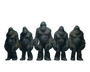 Bigfoot Police Lineup Vinyl Car Decal Sticker – Waterproof & UV-Resistant 