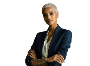 Elegant Office Woman V4 Vinyl Car Decal Sticker – Waterproof & UV-Resistant 