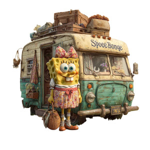 Spongebob Wife Vinyl Car Decal Sticker – Waterproof & UV-Resistant 