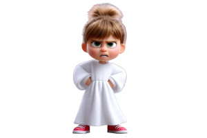 Angry Little Girl Vinyl Car Decal Sticker – Waterproof & UV-Resistant Angry Little Girl Vinyl Car Decal Sticker – Waterproof & UV-Resistant