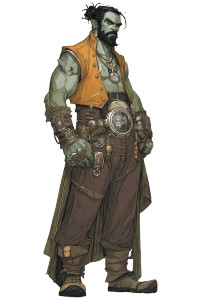 Half-Orc Psychic Vinyl Car Decal Sticker – Waterproof & UV-Resistant 