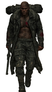 Postapocalyptic Wanderer Vinyl Car Decal Sticker – Waterproof & UV-Resistant 