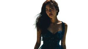 Blue Dress Woman V2 Vinyl Car Decal Sticker – Waterproof & UV-Resistant 