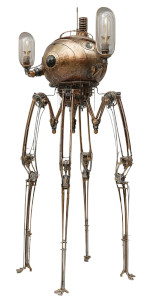 Tall Bacteriophage Robot Vinyl Car Decal Sticker – Waterproof & UV-Resistant 