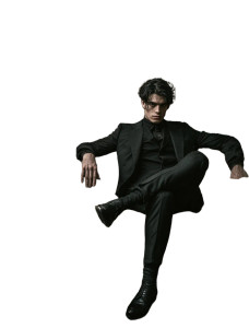 Art Deco Gentleman Vinyl Car Decal Sticker – Waterproof & UV-Resistant 