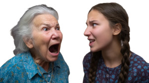 Russian Grandma Yells Vinyl Car Decal Sticker – Waterproof & UV-Resistant 