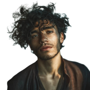 Charismatic Young Man Vinyl Car Decal Sticker – Waterproof & UV-Resistant 