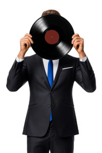 Dj With Record Shield Vinyl Car Decal Sticker – Waterproof & UV-Resistant 