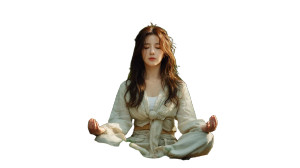 Korean Actress Meditating Vinyl Car Decal Sticker – Waterproof & UV-Resistant Korean Actress Meditating Vinyl Car Decal Sticker – Waterproof & UV-Resistant