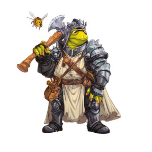 Whimsical Ogre Knight Vinyl Car Decal Sticker – Waterproof & UV-Resistant 