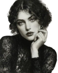 Gothic Pointillism Portrait Vinyl Car Decal Sticker – Waterproof & UV-Resistant 