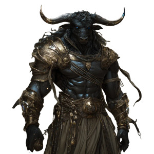 Handsome Minotaur Vinyl Car Decal Sticker – Waterproof & UV-Resistant 