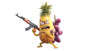 Angry Fruit Soldiers Vinyl Car Decal Sticker – Waterproof & UV-Resistant Angry Fruit Soldiers Vinyl Car Decal Sticker – Waterproof & UV-Resistant