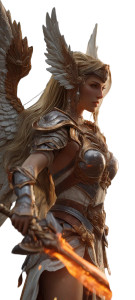 Blonde Winged Heroine Vinyl Car Decal Sticker – Waterproof & UV-Resistant 