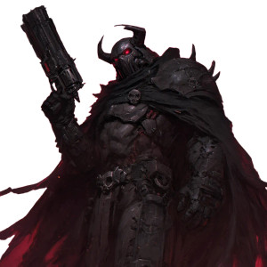 Demonic Armored Warrior Vinyl Car Decal Sticker – Waterproof & UV-Resistant 