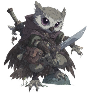 Owl Scholar Warrior Vinyl Car Decal Sticker – Waterproof & UV-Resistant 