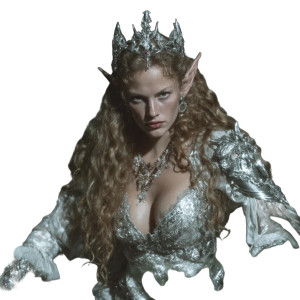 Elf Princess Portrait V2 Vinyl Car Decal Sticker – Waterproof & UV-Resistant 