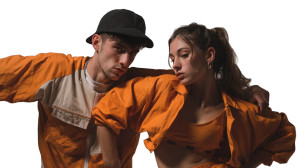 Dancing Hip-Hop Duo Vinyl Car Decal Sticker – Waterproof & UV-Resistant 