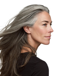 Silver-Haired Woman Portrait Vinyl Car Decal Sticker – Waterproof & UV-Resistant Silver-Haired Woman Portrait Vinyl Car Decal Sticker – Waterproof & UV-Resistant