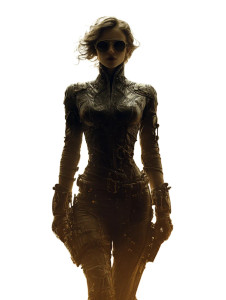 Steampunk Elven Warrior Vinyl Car Decal Sticker – Waterproof & UV-Resistant 