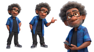 Pixar Style Elder Vinyl Car Decal Sticker – Waterproof & UV-Resistant 