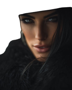 Elegant Vintage Woman V22 Vinyl Car Decal Sticker – Waterproof & UV-Resistant 