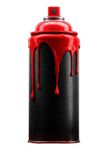 Melting Spraycan Vinyl Car Decal Sticker – Waterproof & UV-Resistant 