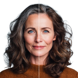 Split-Face Portrait V2 Vinyl Car Decal Sticker – Waterproof & UV-Resistant 
